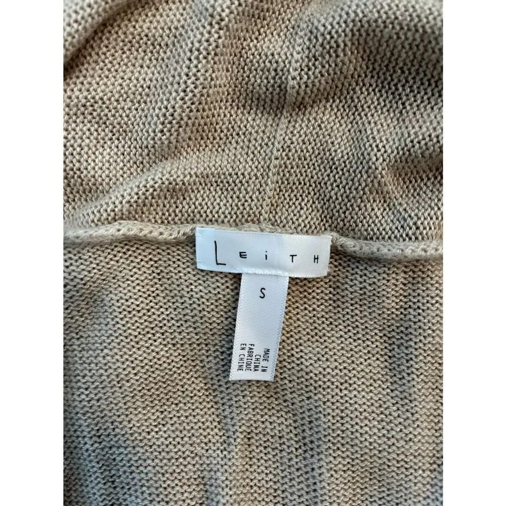 Leith small long beige cardigan